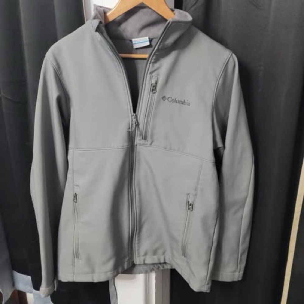 MEN'S COLUMBIA Ascender WM6044 Graphite Soft Shell Jacket! Size M